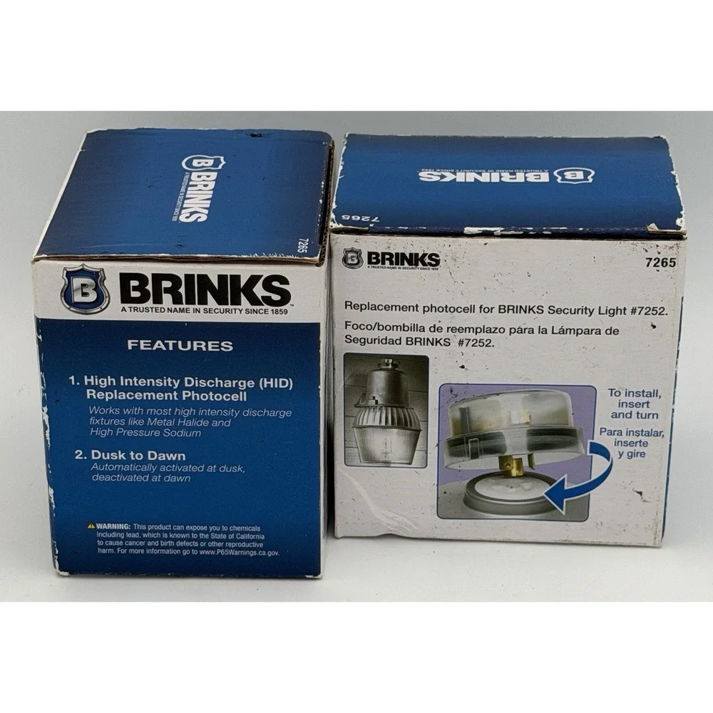 2 Brinks 7265 Dusk to Dawn Replacement Photo Cell Sensor NEW
